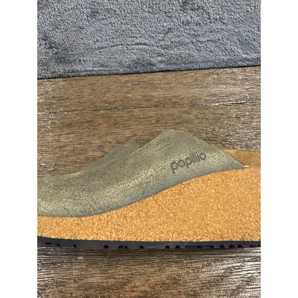 Papillio by Birkenstock Namica wedge sandal in washed metallic suede Women’s 38 - Picture 9 of 9